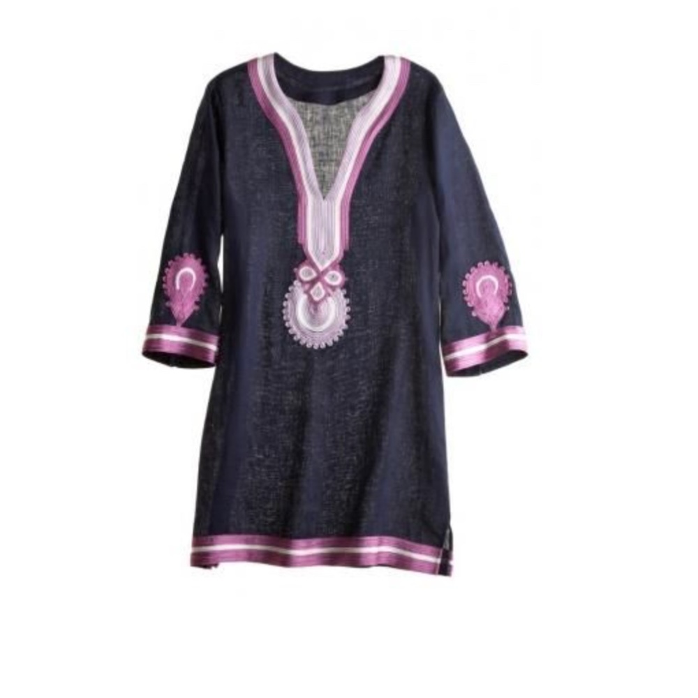 Calypso St. Barth Daishiki Linen Tunic